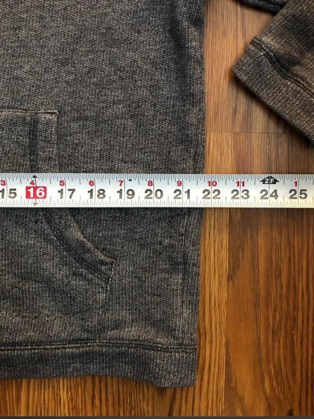 Mens Weatherproof Lightweight Hooded Shirt Jacket in Heather Gray/Cream Size L
